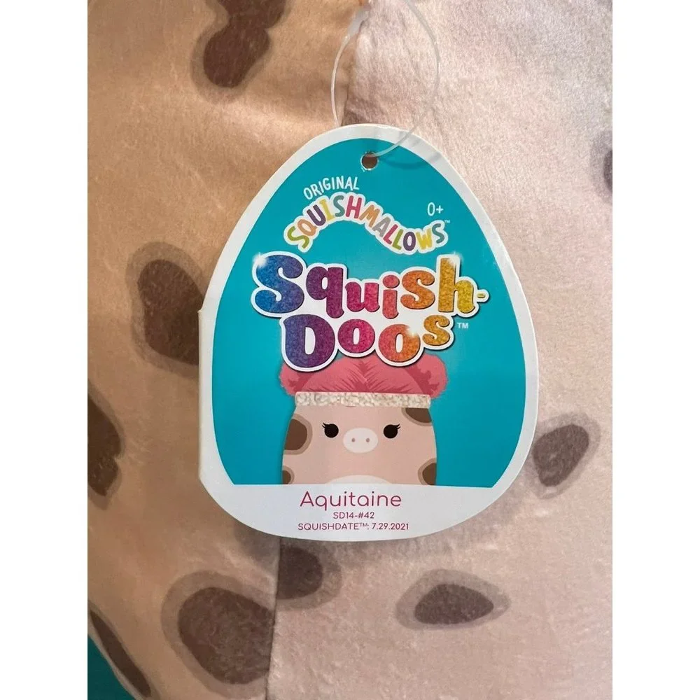 NWT‎ Kellytoy Squishmallow squish-doo Aquataine the pig plush